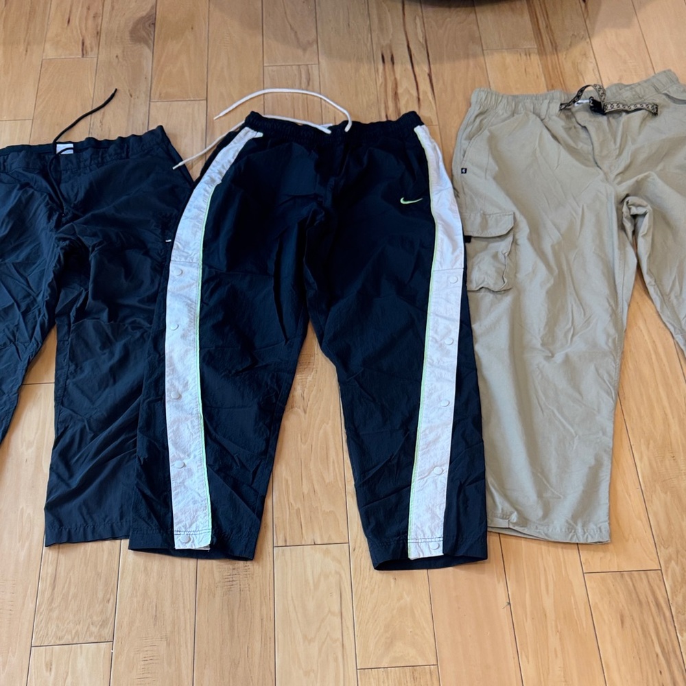 Three pack of Nike XL men’s Nylon pants like New
